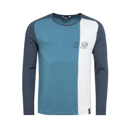 Maglietta da uomo Chillaz Into The Wild blu multicolor blue melange