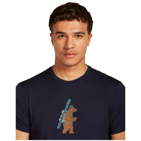 Maglietta da uomo Icebreaker Men Merino 150 Tech Lite Bear Tour