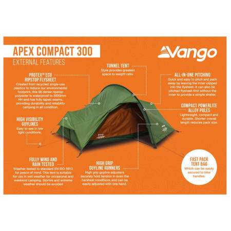Tenda da trekking Vango Apex Compact 300