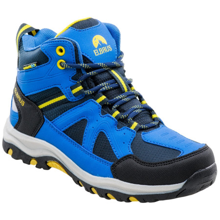 Scarpe da bambino Elbrus Plaret Mid WP Jr blu/giallo Navy/LakeBlue/Yellow