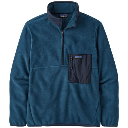 Felpa da uomo Patagonia Microdini Pullover 1/2 Zip blu scuro Tidepool Blue