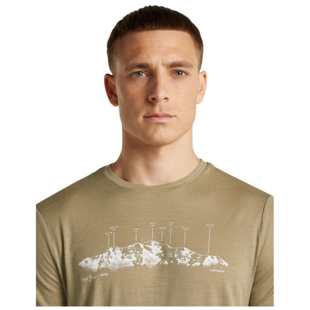 Maglietta da uomo Icebreaker Men Merino 150 Tech Lite SS Tee The Peaks