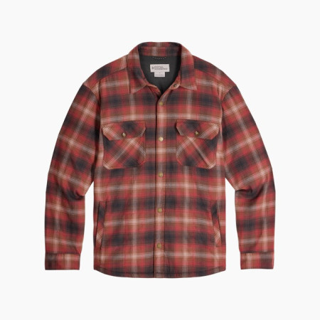 Camicia da uomo Royal Robins M Vista Flannel Shacket rosso Spice Grizzly Pld