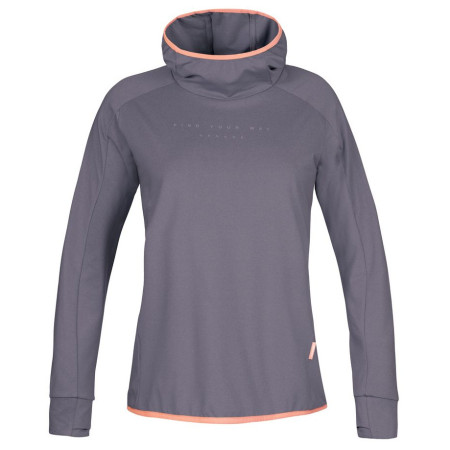 Felpa tecnica da donna Hannah Nyma Hoody grigio gray ridge mel