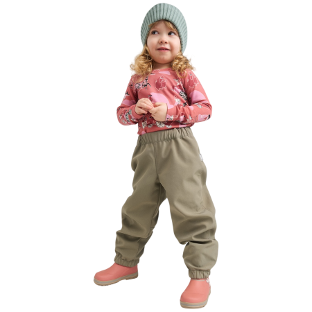 Pantaloni softshell per bambini Reima Oikotie Greyish Green