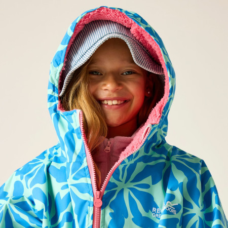 Cappotto antipioggia Regatta Junior Waterproof Changing Robe SBluFlPiLem