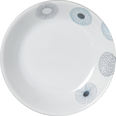 Piatto Brunner Deep Plate ø 21cm bianco/blu