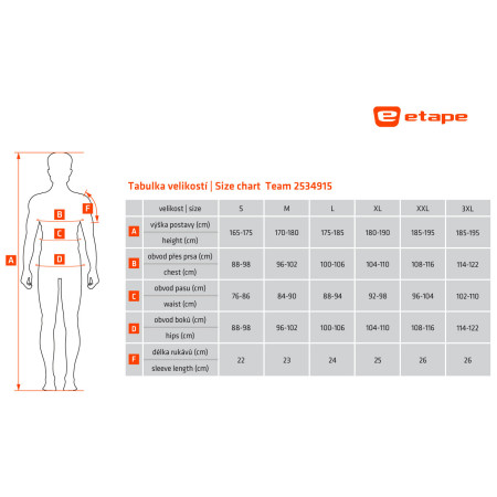 Maglia da ciclismo da uomo Etape Team