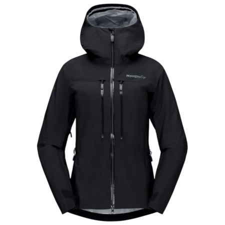 Giacca outdoor da donna Norrona Trollveggen Gore-Tex Pro Light Jacket nero Caviar Black