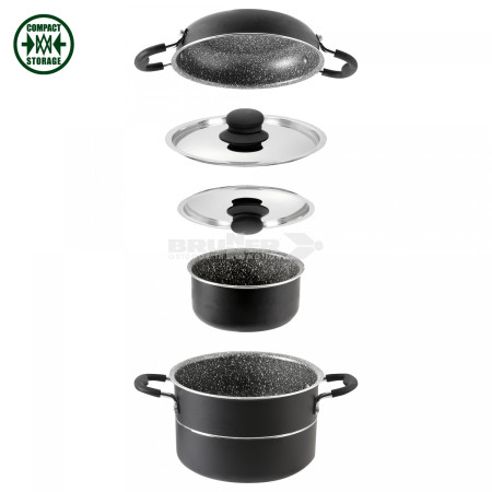 Set di stoviglie Brunner Pirate 6+1 18 cm