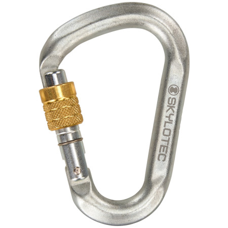 Moschettone Skylotec Snappy Steel SG (screw gate) argento silver