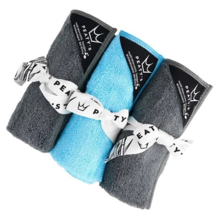 Panno per la pulizia Peaty´s Bamboo Bicycle Cleaning Cloths blu/grigio