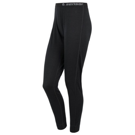 Pantaloni termici da donna Sensor Merino Air nero black