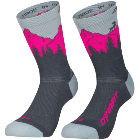 Calze Dynafit Traverse Crew Sk grigio/rosa cinder PINK GLO/6070