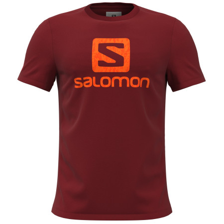 Maglietta da uomo Salomon Outlife Logo rosso RedDahlia