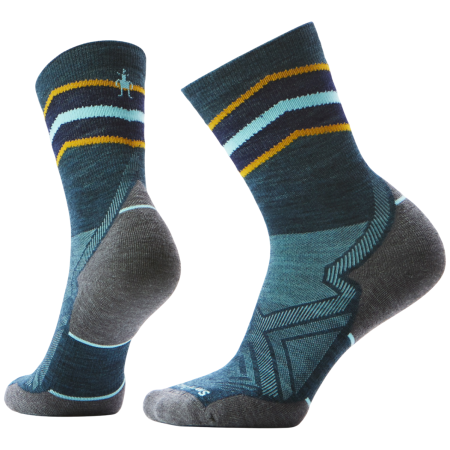 Calzini da donna Smartwool W Run Targeted Cushion Mid Crew blu/grigio TWILIGHT BLUE