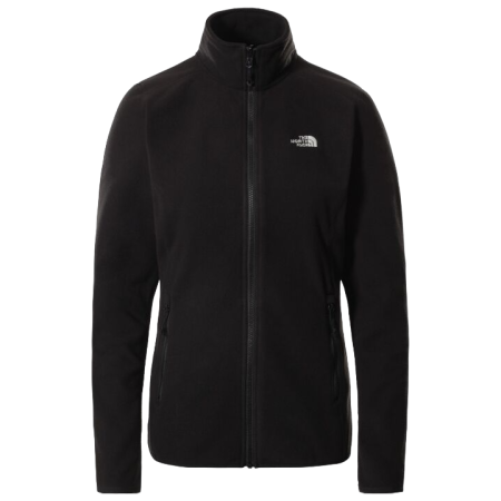 Felpa da donna The North Face W 100 Glacier Fz nero TNF BLACK