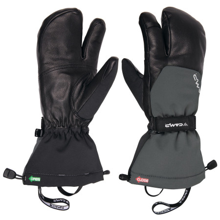 Guanti Camp Split Mitt N nero Black / Grey