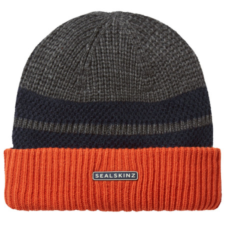 Cappello impermeabile SealSkinz Bittering grigio/arancio Grey Marl