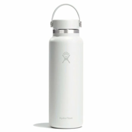 Thermos Hydro Flask 40 Oz Wide Flex Cap bianco White