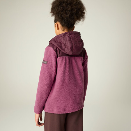 Felpa da bambino Regatta Myla Hybrid Jacket Fig/Violet