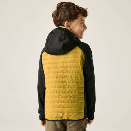 Giacca da bambino Regatta Junior Andreson Hybrid BlkWdBrown