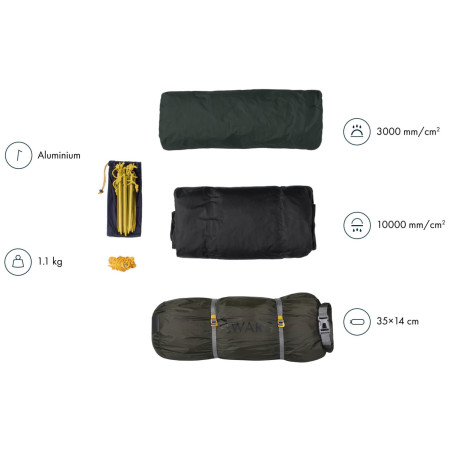 Tenda ultraleggera Warg Protrek 2