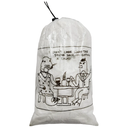 Custodia High Tail Designs Drawstring Stuff Sack Date Night bianco Date Night