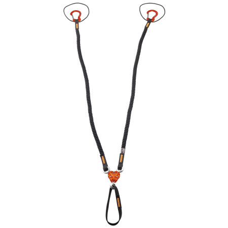 Cappio Camp X-Gyro Leash - 92/147 Cm nero/arancio