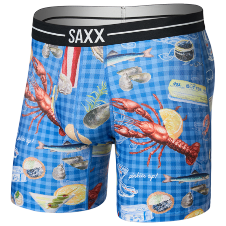 Boxer Saxx Volt Breathable Mesh Boxer Brief blu low life picnic-blue