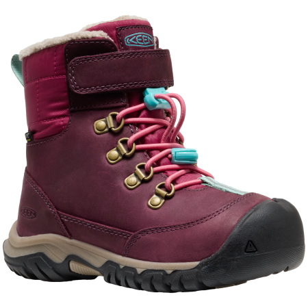 Stivali invernali per bambini Keen Kanibou Wp Children rosa fig/pink lemonade