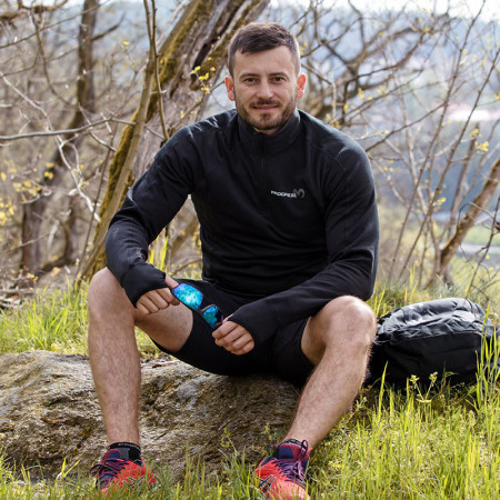 Felpa funzionale da uomo Progress Torez Zip Merino