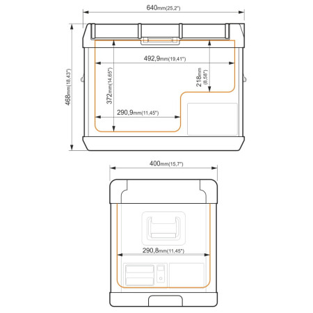 Frigorifero a compressore Yolco GCX47