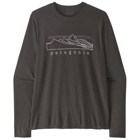 Maglietta da uomo Patagonia M's L/S Cap Cool Daily Shirt - Stratapeaks nero Ink Black