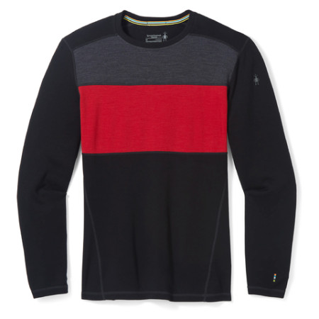 Maglietta funzionale da uomo Smartwool M Classic Thermal Merino BL Colorblack CB nero/rosso black
