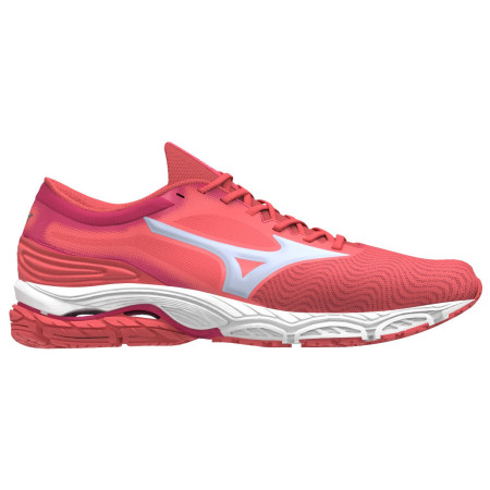 Scarpe da corsa da donna Mizuno Wave Prodigy 4 rosa/bianco Dubarry/HalogenBlue/Innuendo