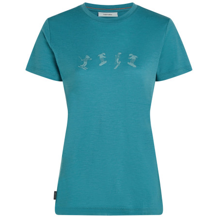 Maglietta da donna Icebreaker Women Merino 150 Tech Lite SS Tee Snow Day azzurro Topaz