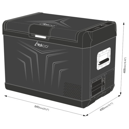 Frigorifero a compressore Yolco GCX47