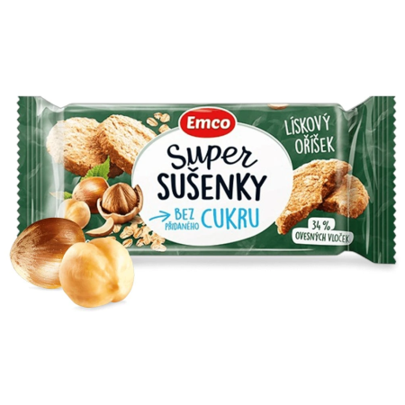 Cibo da viaggio Emco Super biscotti alle nocciole 60g