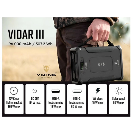 Powerbank da esterno Viking Technology Vidar III