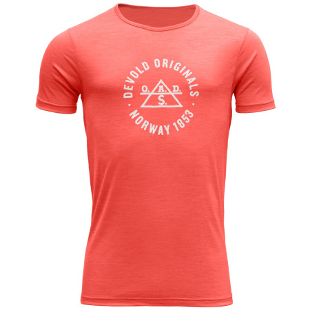 Maglietta da uomo Devold Original Man Tee corallo Cayenne