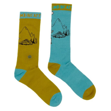 Calzettoni E9 Odd Moka blu/verde Assorted