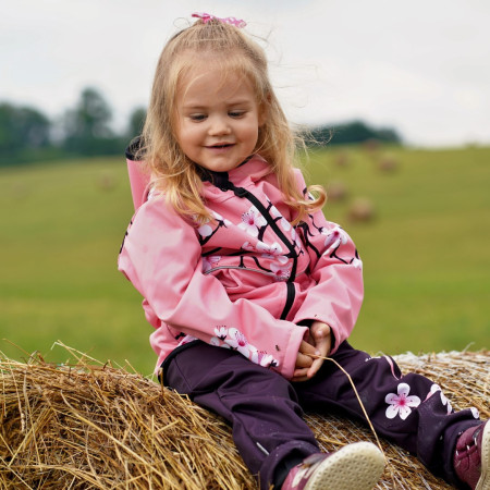 Pantaloni softshell per bambini WAMU Purple