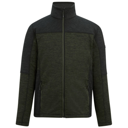 Felpa da uomo Regatta Highton Full Zip Midlayer verde scuro DarkKhak/Blk