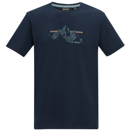 Maglietta da uomo Regatta Cline IX blu scuro NvyMntLines