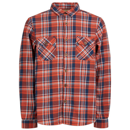 Camicia da uomo Fundango Roddy Lined Shirt rosso blood