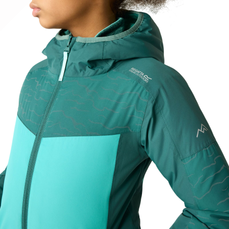 Giacca invernale per bambini Regatta Illuma Reflective Jacket Mediterranea/Turquoise