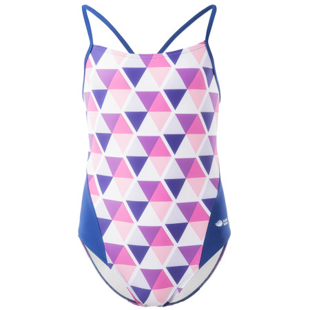 Costume da bagno per bambini Aquawave Axela Jr rosa/blu Rose Crystal Print/Sodalite Blue