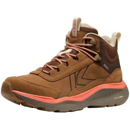 Scarpe da trekking da donna Keen Leiki Leather Mid Wp W marrone chipmunk/bison