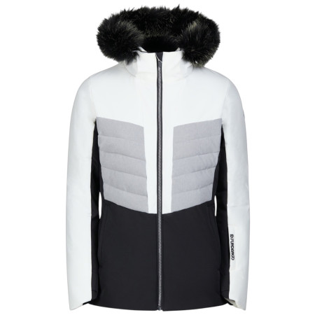 Giacca invernale da donna con pelliccia Fundango Salina II Padded Jacket bianco white